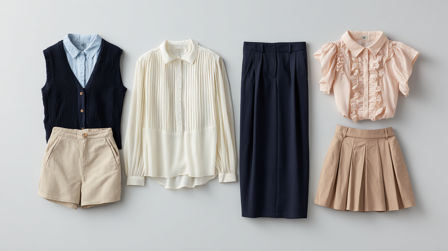 spring outfit flat lay neutral